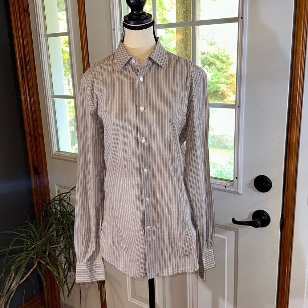 Z Zegna Striped Dress Shirt